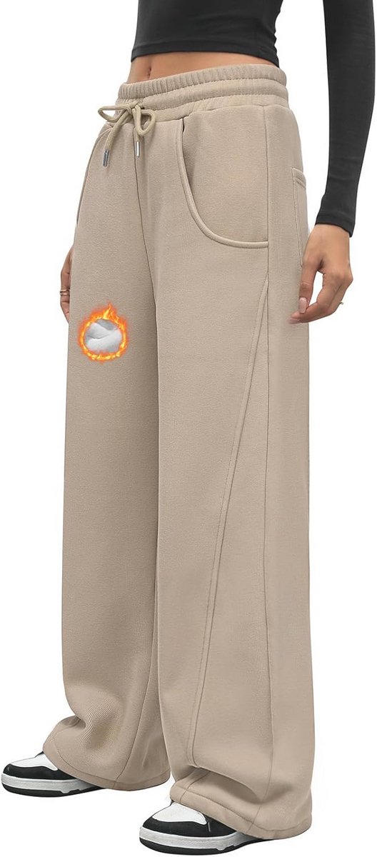 Dames Joggingbroek - Comfortabele, Ruime Sweatbroek met Trekkoord en Zakken