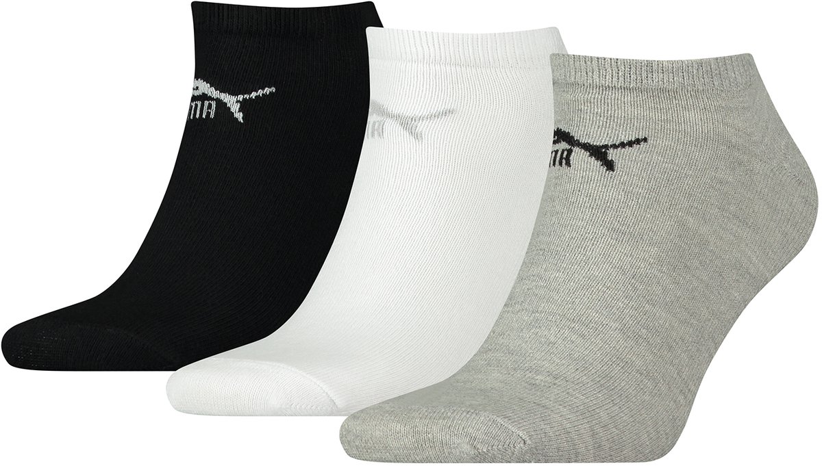 PUMA ELEMENTS EFFEN SNEAKER 3-PACK SOKKEN 94710907 Zwart
