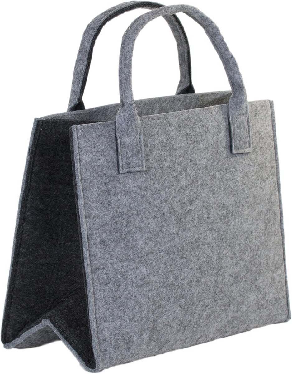 Boodschappentas vilten opbergtas - 35 x 20 x 28 cm