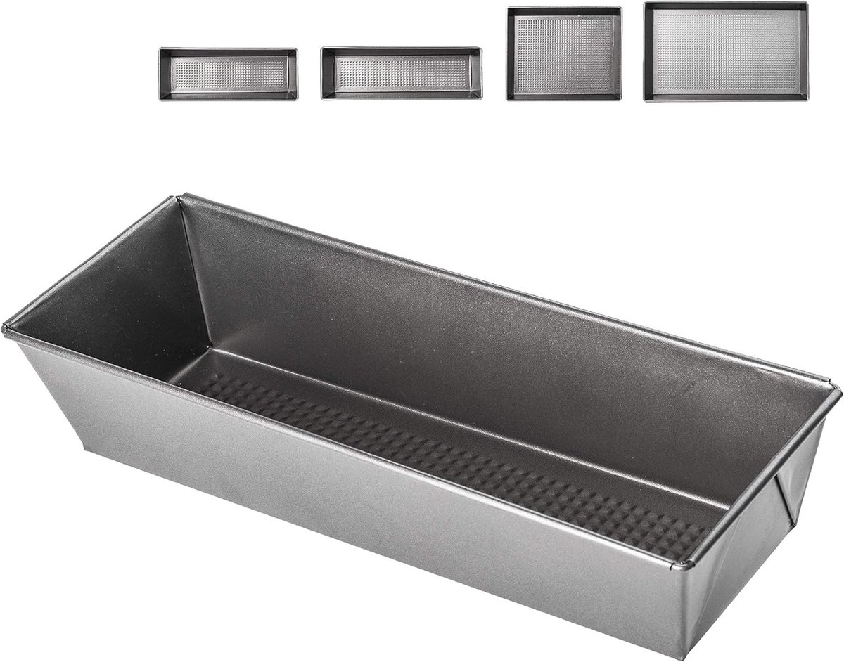 Rechthoekige Bakvorm met Antiaanbaklaag voor Taarten en Cakes (35 x 11,5 x 7,5 cm)