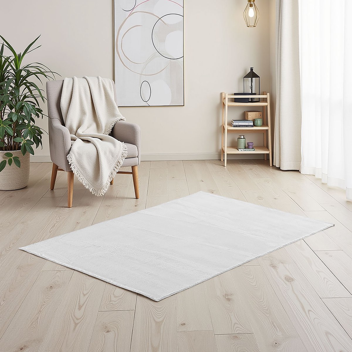 Homestyle4u Tapijt - 120x180 cm - Vloerbedekking - Wasbaar - Antislip - Zacht - grijs