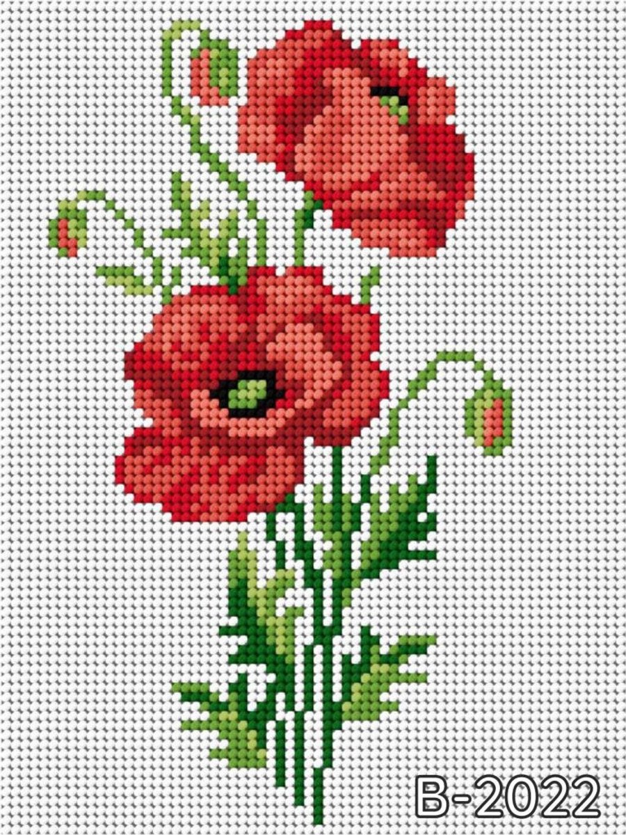 Borduurpakket met Canvas en Garen - 15x20cm