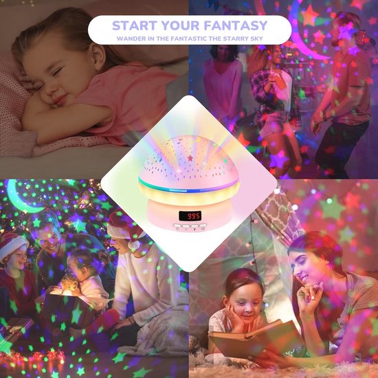 Sterren Projector Nachtlicht voor Kinderen 2-8 Jaar van Merkloos — afbeelding 3