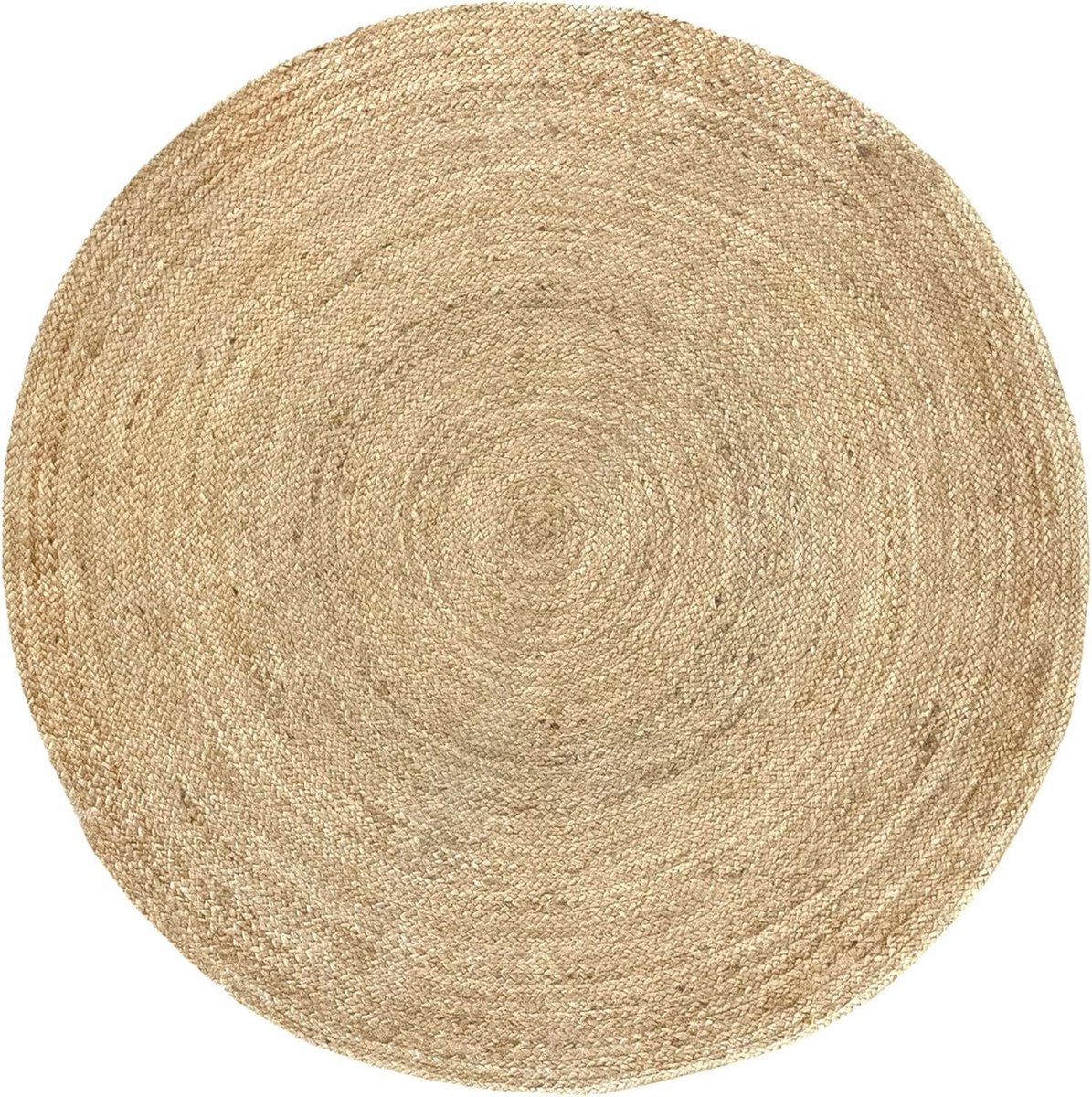 Natuurlijk Vloerkleed - Jute Tapijt - Woonkamer Decoratie - Handgeweven Ontwerp - 150x150c