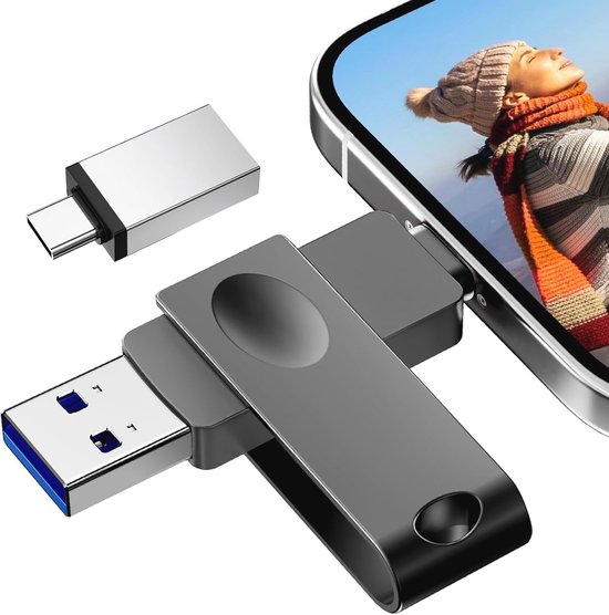 Smartphone USB Stick USB-C Stick 256GB/128GB/64GB/32GB – USB 3.0, OTG-fähig, Für Smartphone & Laptop USB 3.0 Flash Drive Mit Typ C