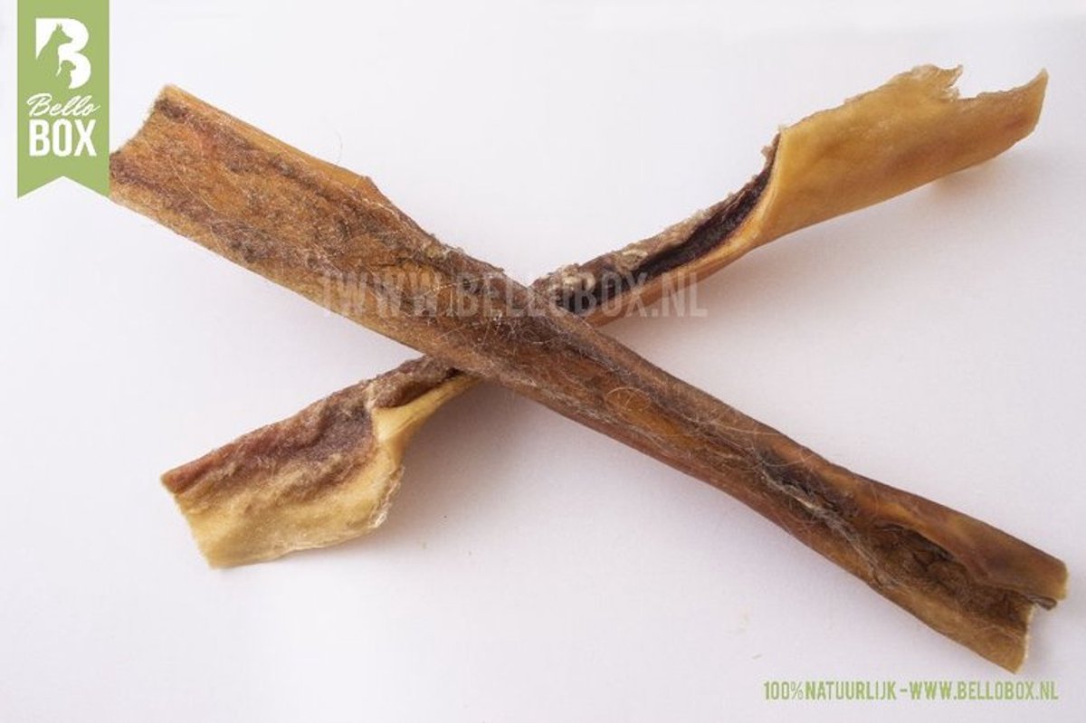 Runderkophuid extra hard (2x) - Natuurlijke Hondensnacks - Bellobox