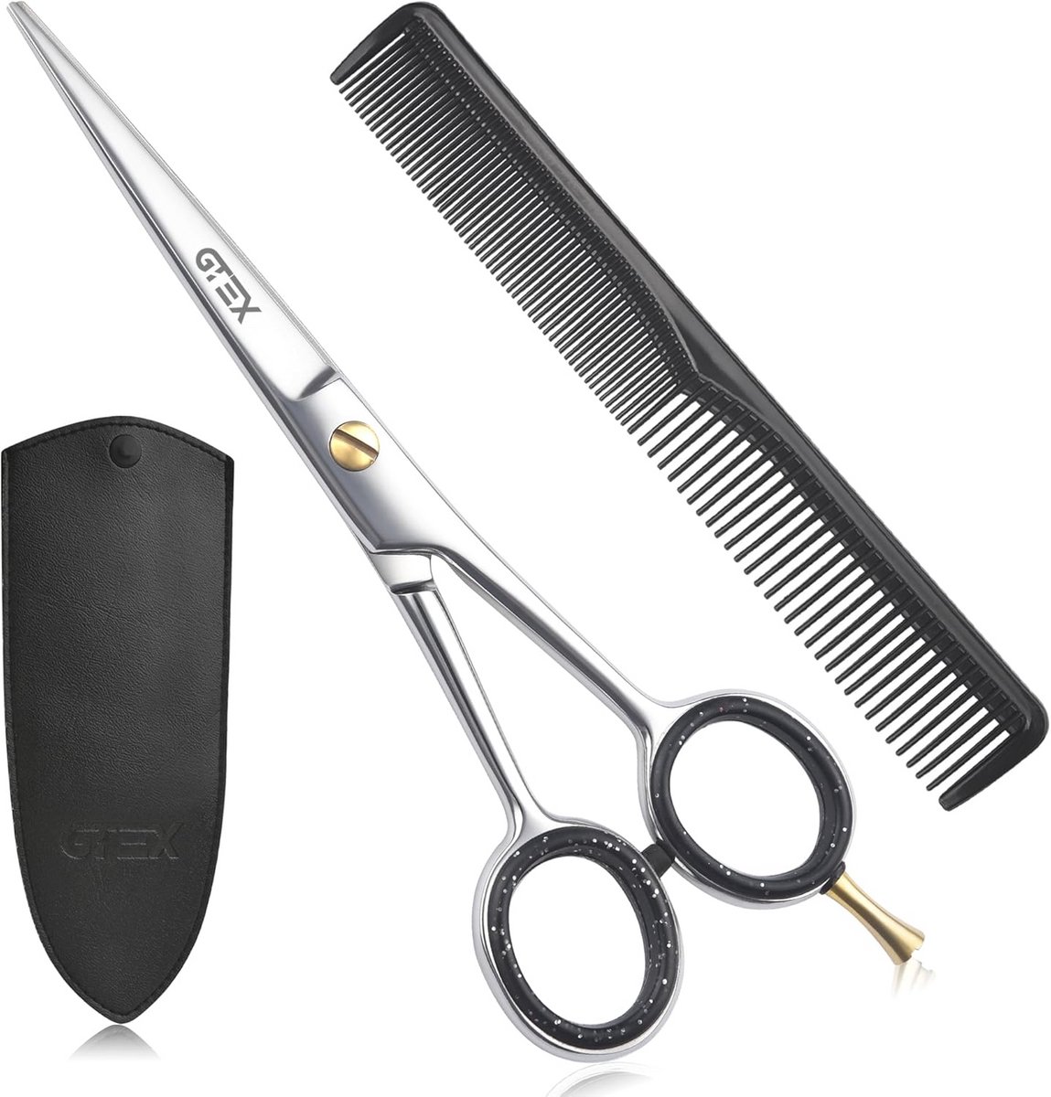 GTEX Haarschaar, 6,5 inch Professionele Kappersschaar voor Vrouwen Mannen Volwassenen - Superscherpe Haarknipschaar - Hair Cutting Scissors