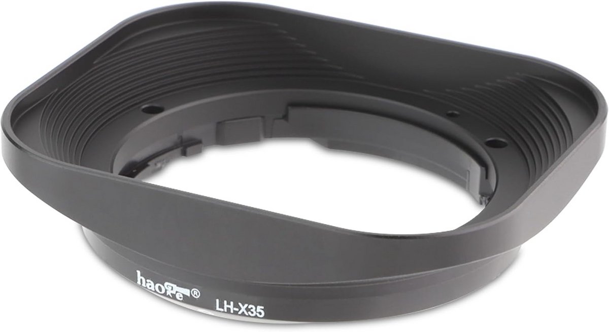 Metalen Zonnekap voor XF 35mm, XF 23mm en XC 35mm Lens - Bescherming en Verbeterde Beeldkwaliteit