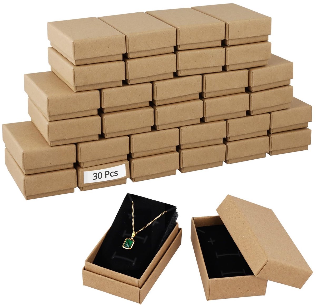 IMPERATORIS® 24 kleine kartonnen Geschenk Doosjes met Deksel 8 x 5 x 3 cm - DIY Giftset/Geschenkdoos/Cadeau Doos - Karton