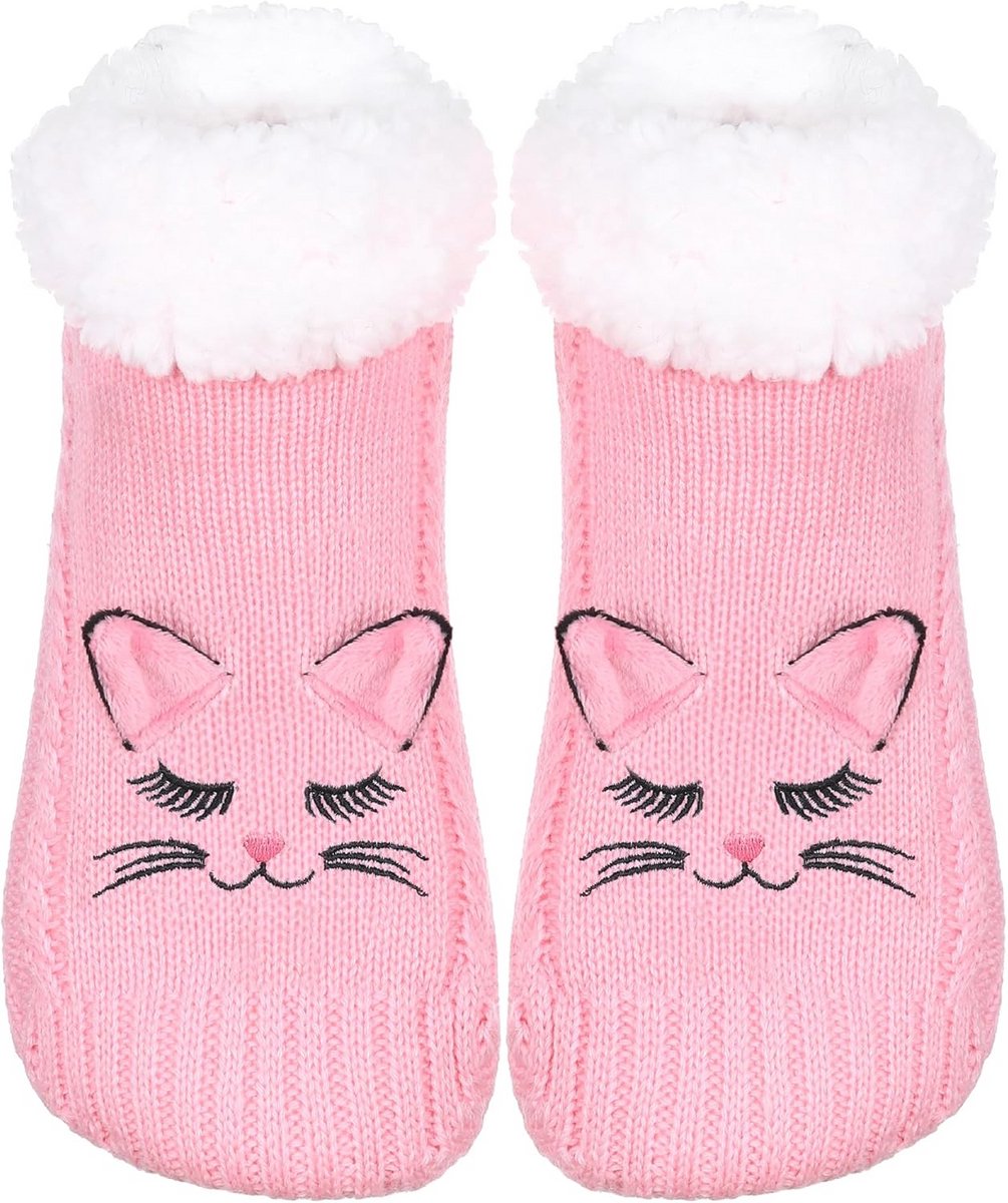 Dames Winter Huissokken Fleece Gevoerde Antislip Huttensokken
