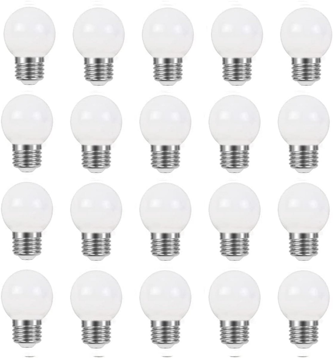 E27 LED Lamp G45 2W Warm Wit 2700K - Mini Globe Lamp voor Decoratieve Verlichting
