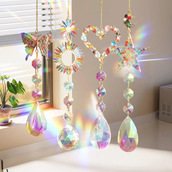 Attrape-Soleil Fenêtre Déco Automne - Pendentif Feuille D'Érable En Acrylique 15cm, Décoration Murale Lumineuse