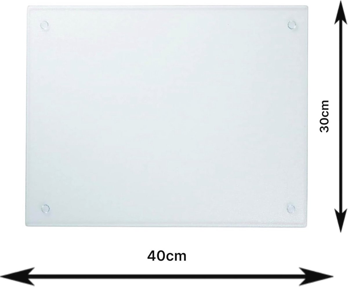 Ribbel Snijplank van Helder Gehard Glas - 40x30 cm
