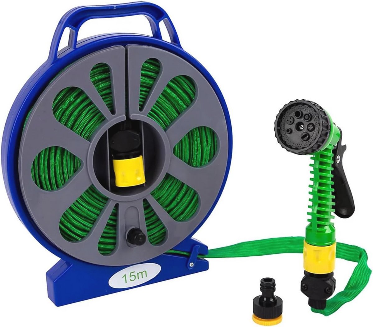30 m tuinslang met connectoren en spuitpistool – Anti Kink Heavy Duty tuinslang voor tuinieren en auto wassen