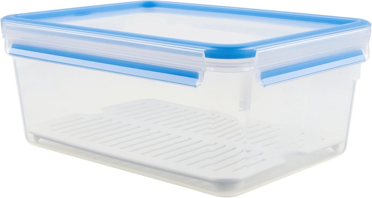 Transparante Vershouddoos met Afdruiprooster - 3,7 L, 100% Hygiënisch en Lekvrij