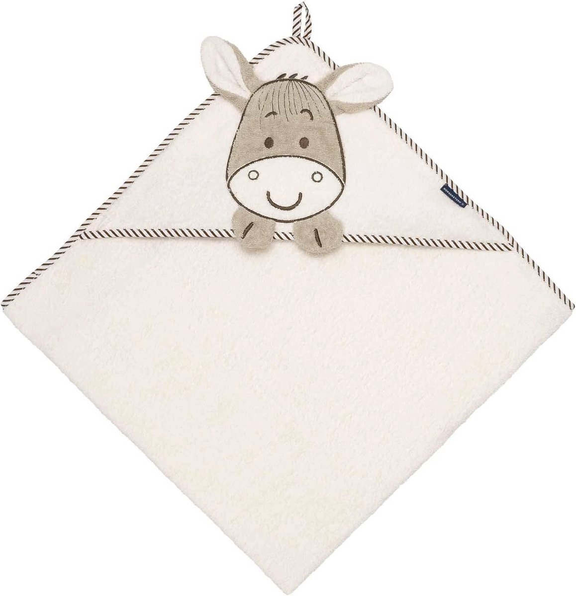 Hooded Baby Towel 100x100 cm - Soft Cotton Bath Towel with Embroidery