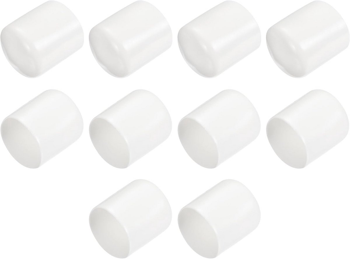 10 Stuks Eindkappen Rubber 27 mm - Ronde Beschermkappen voor Schroefdraad en Meubelpoten