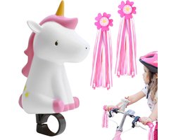 LETTERASHQP Dinosaurus fietsbel kinderen toeter kinderfiets fiets toeter kinderen dinosaurus fiets knijphoorn fiets eenhoorn knijptoeter fietsbel voor kinderen jongens meisjes