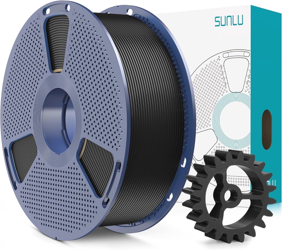 Upgrade PLA+ Filament 1,75 mm - Sterke en Robuuste 3D Print Draad - Zwart - 1KG