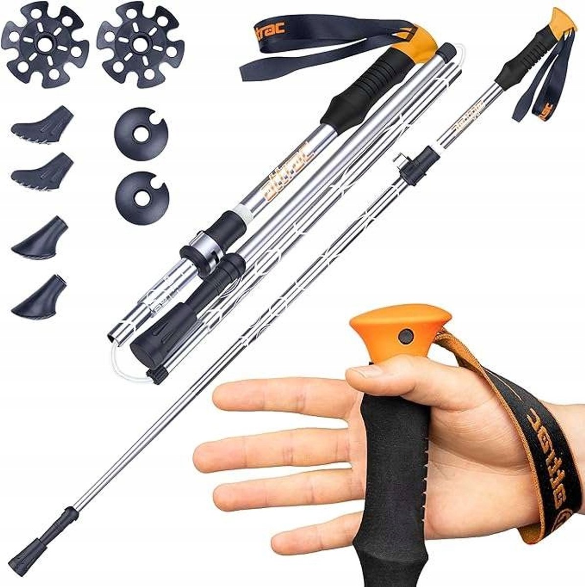 Telescopische Nordic Walking Stokken - Verstelbaar 40-135cm