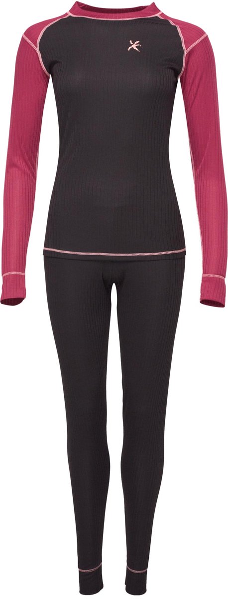 Dames Thermoset Klimatex Darla Wijn Bordeaux/zwart 2xl - XXL