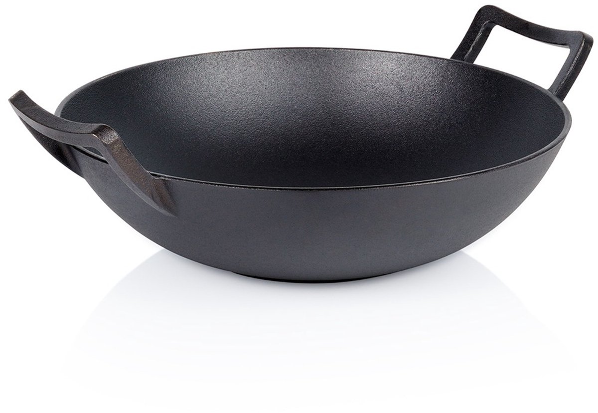 BLACK&WOOD Pannenset - 3-delig - Koekenpannen met Glazen Deksels - Ø 16/20/24 cm - Granieten Antiaanbaklaag