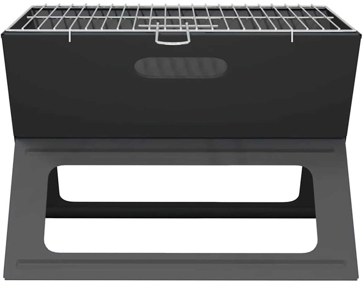 vidaXL - Buitengrill - Zwart - 46 - x - 31 - x - 31 - cm - Staal