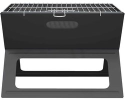 vidaXL - Buitengrill - Zwart - 46 - x - 31 - x - 31 - cm - Staal
