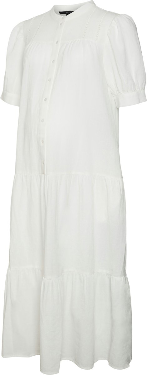 Vero Moda MATERNITY - VMMMILAN 2/4 7/8 DRESS WVN - Dames - Mini jurken Snow White
