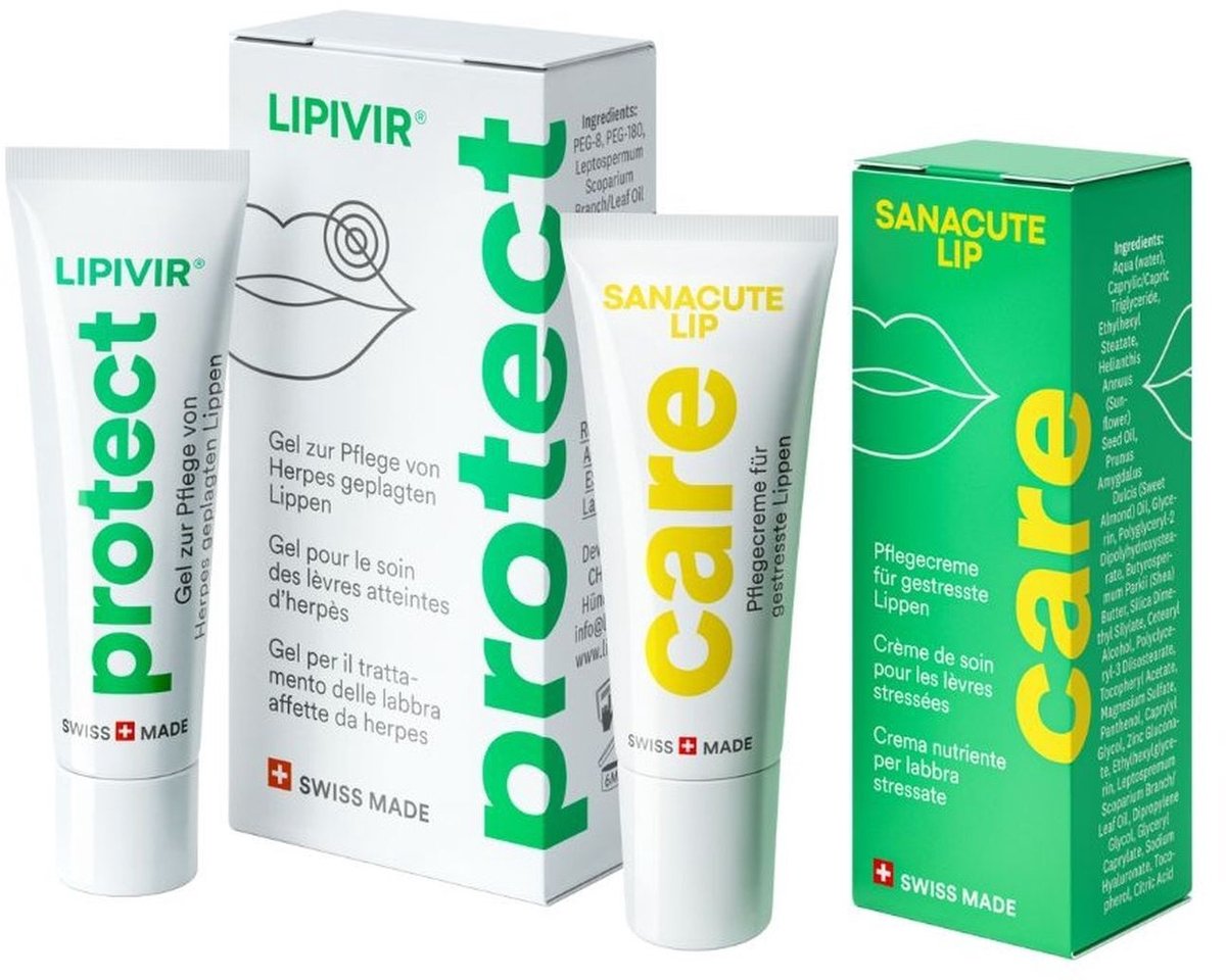 SANACUTE Set LIPIVIR protect & SANACUTE LIP care Lippenpflege