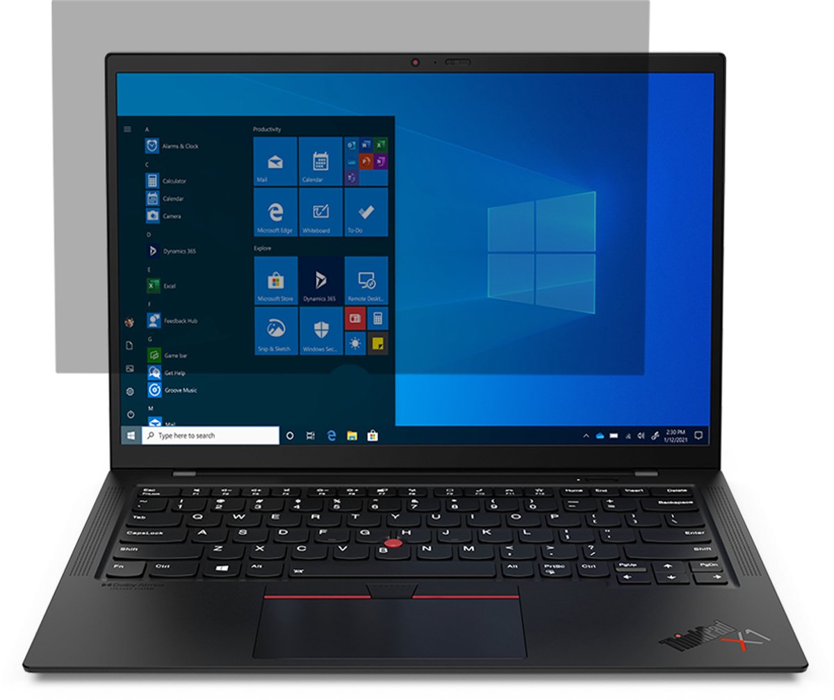 Lenovo 4XJ1U03944 schermfilter 35,6 cm (14") Laptop Randloze privacyfilter voor schermen