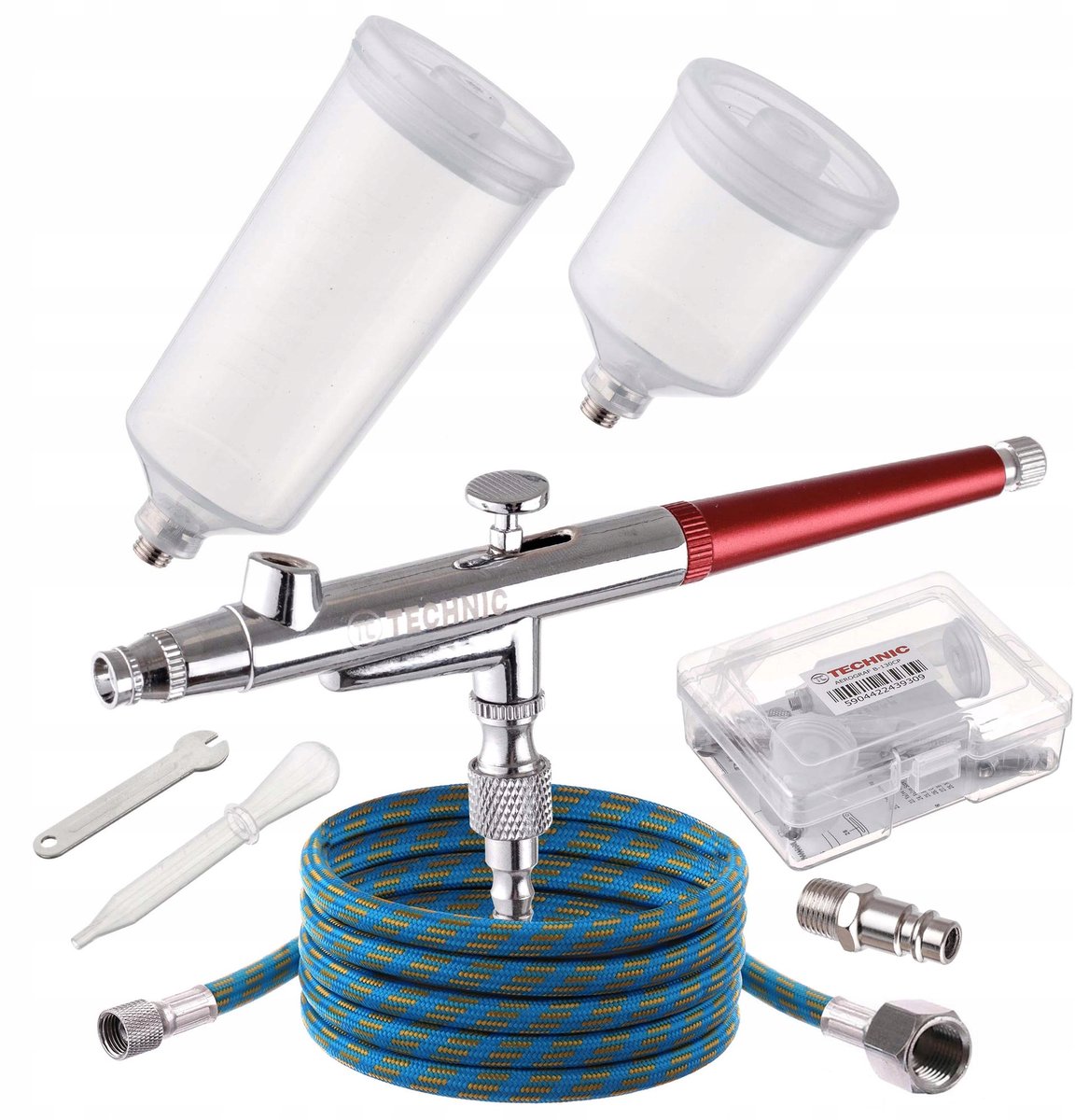 Aerograaf TC Technic B-130CP 0.4mm met 3m slang en 2x tank