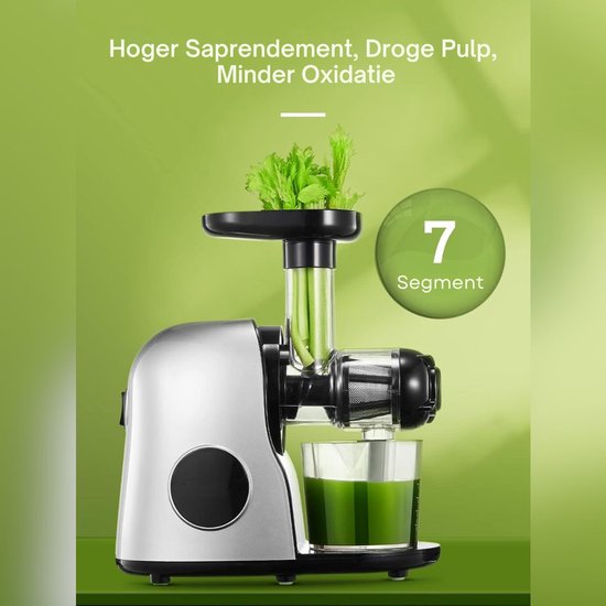 SNJY® Slowjuicer - Juice Maker - Extracteur De Jus - 220 V - Zilvergrijs van SNJY — afbeelding 4