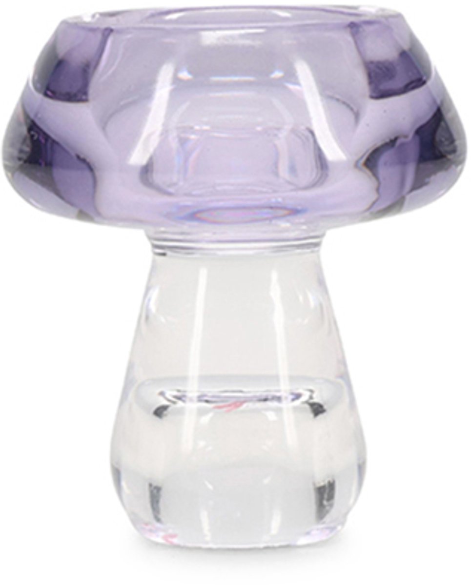 ONA Kandelaar H7,5cm violet Mood - set/2