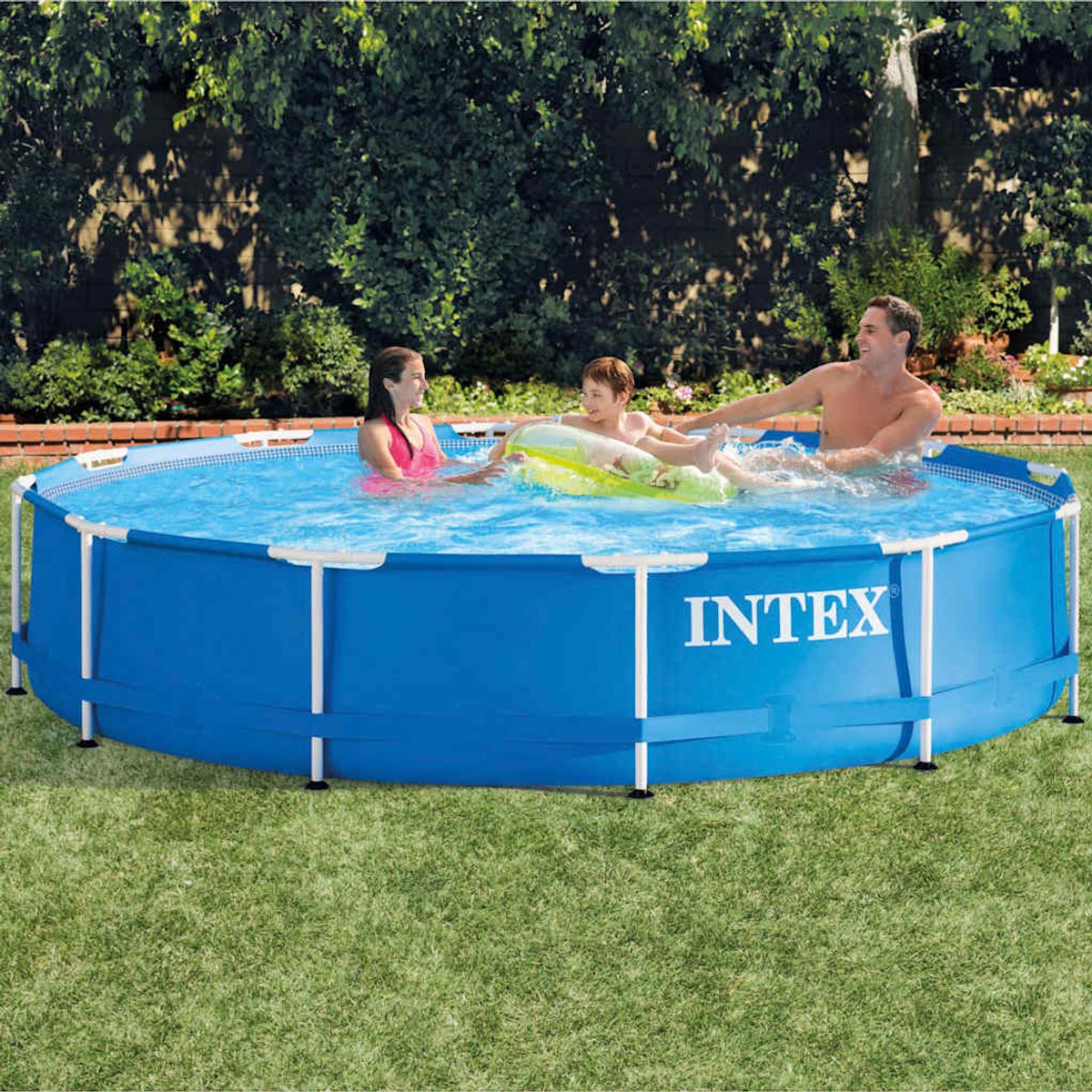 Piscine à ossature Métal Intex - Piscine hors sol - 366 x 76 cm - Comprend une