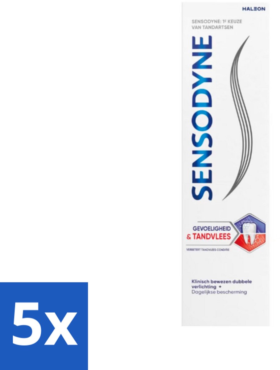 Sensodyne - Tandpasta - Gevoeligheid & Tandvlees - 75ml x 5