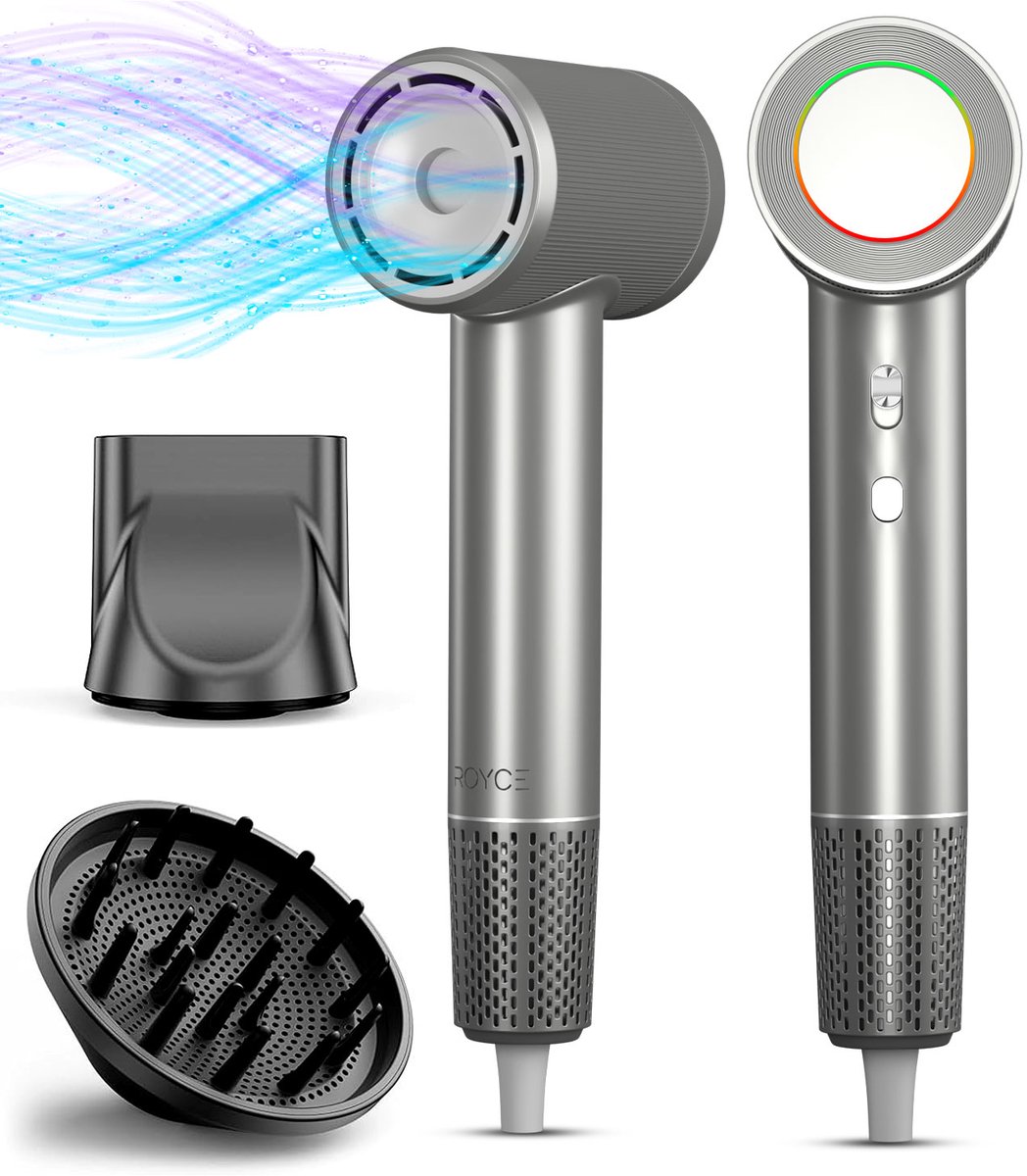 Royce Professionele Föhn - Föhn met Diffuser - Haardroger - Royce - €49,00
