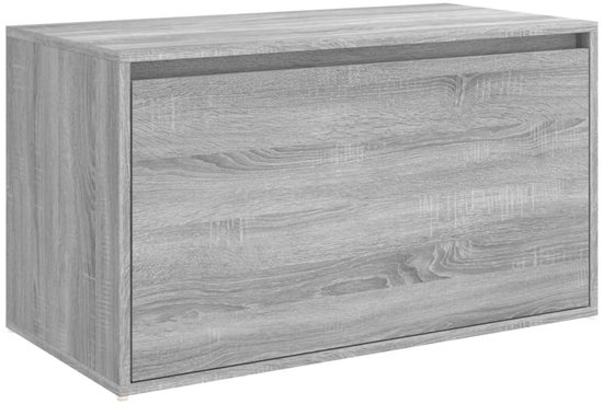 vidaXL Banc d'entrée 80 x 40 x 45 cm Bois décoré Gris Chêne Sonoma