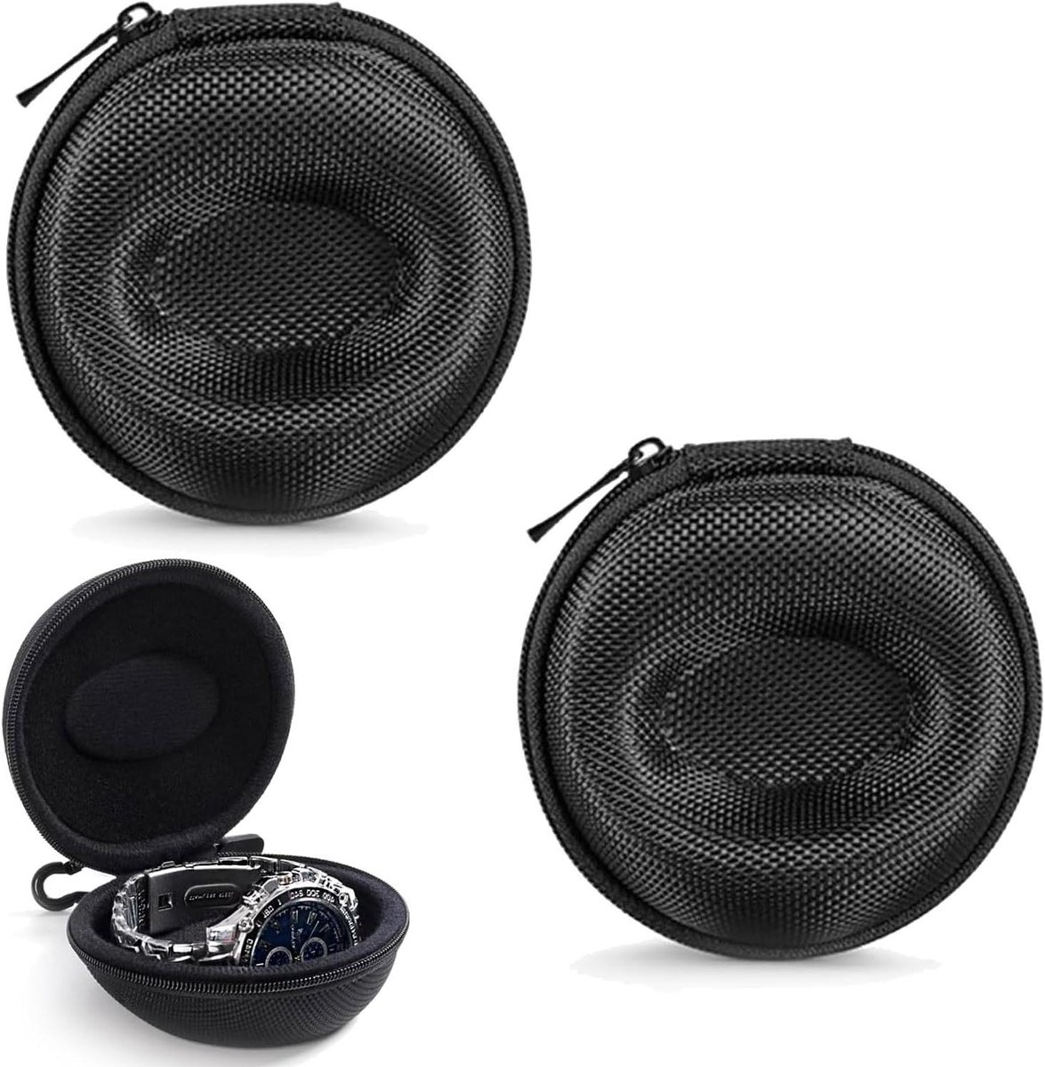 Provento - Opbergdoos voor horloges en smartwatches, waterdicht, met ritssluiting