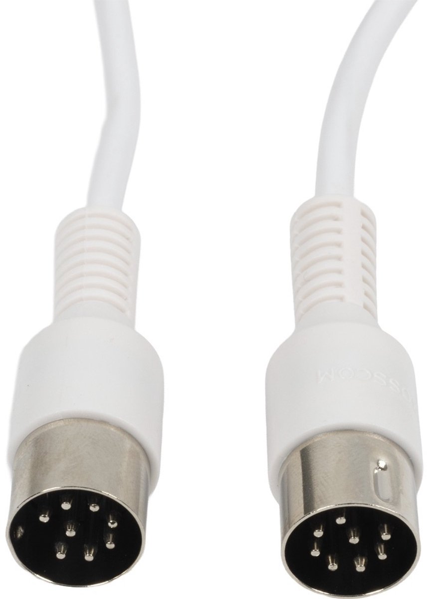 BOSSCOM DIN 8-pins / Powerlink PL8 kabel voor B&O | wit | 25 meter