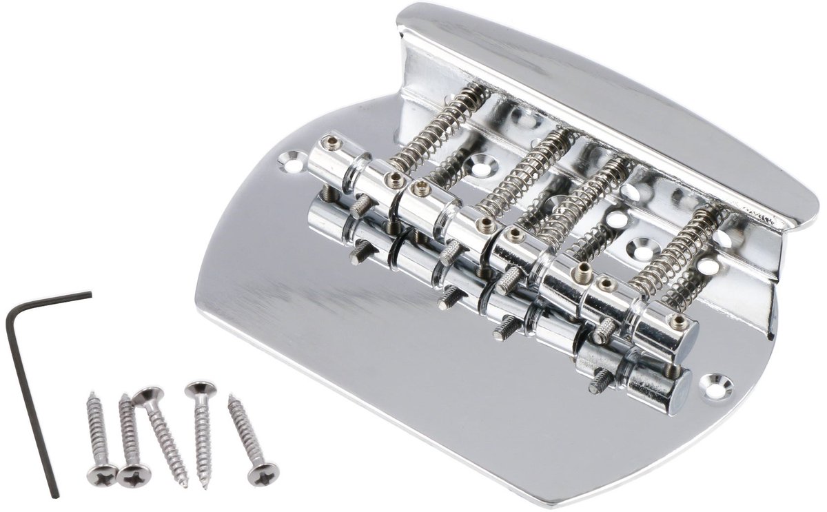 Brug voor Ray-stijl basgitaar chrome Fazley 10627