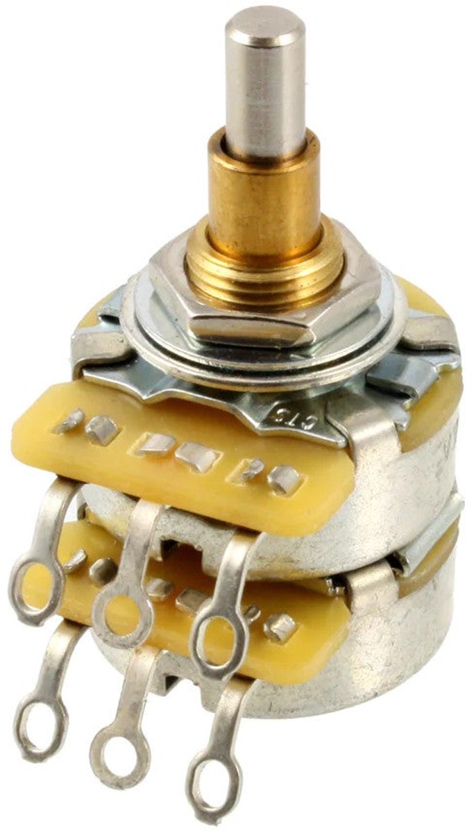 AllParts EP-4586-000 CTS 500K/500K Concentric Pot logaritmische dubbele potmeter