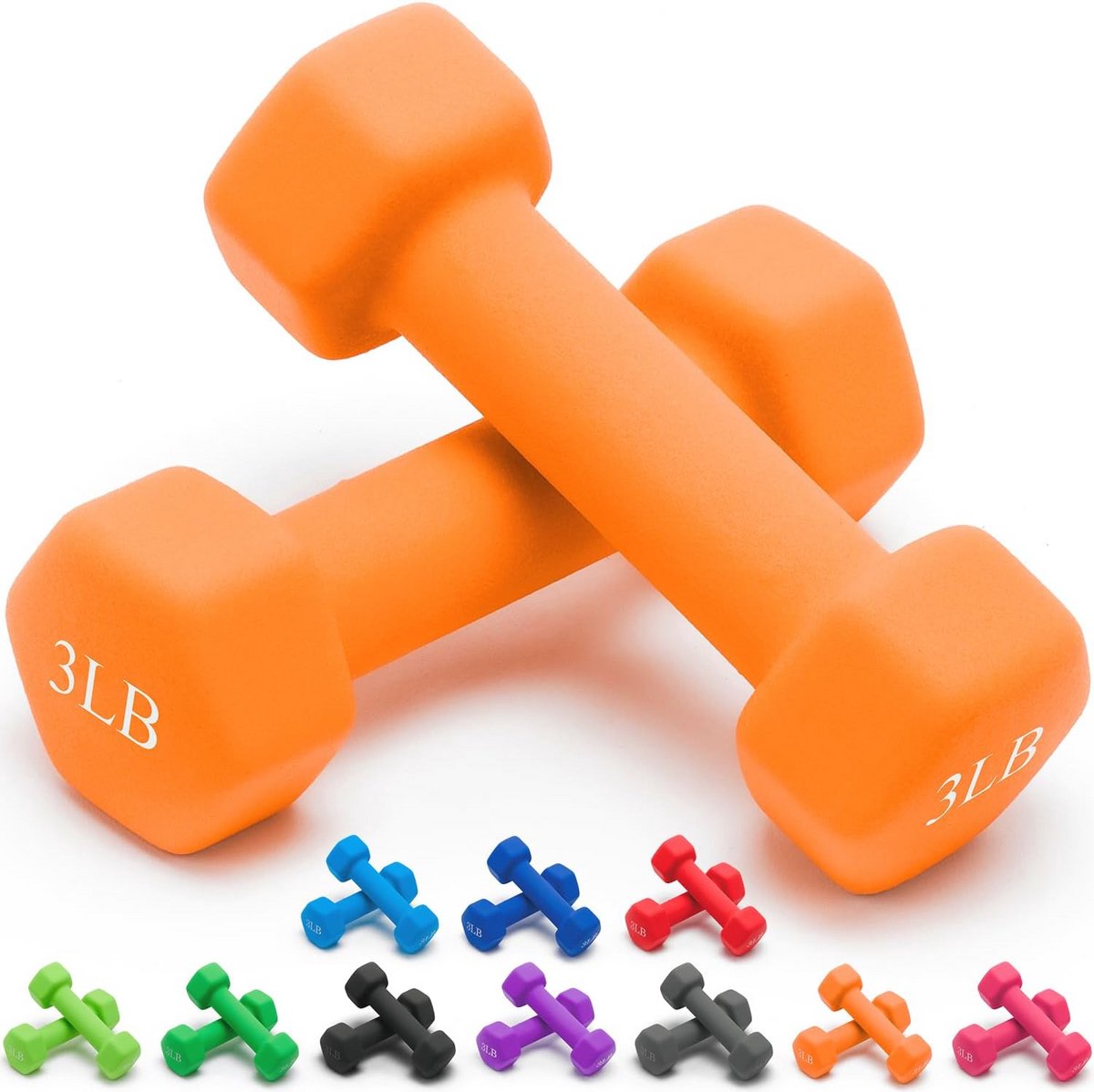 Set van 2 Neopreen Halters (1.4 kg) - Antislip Handgewichten voor Fitness