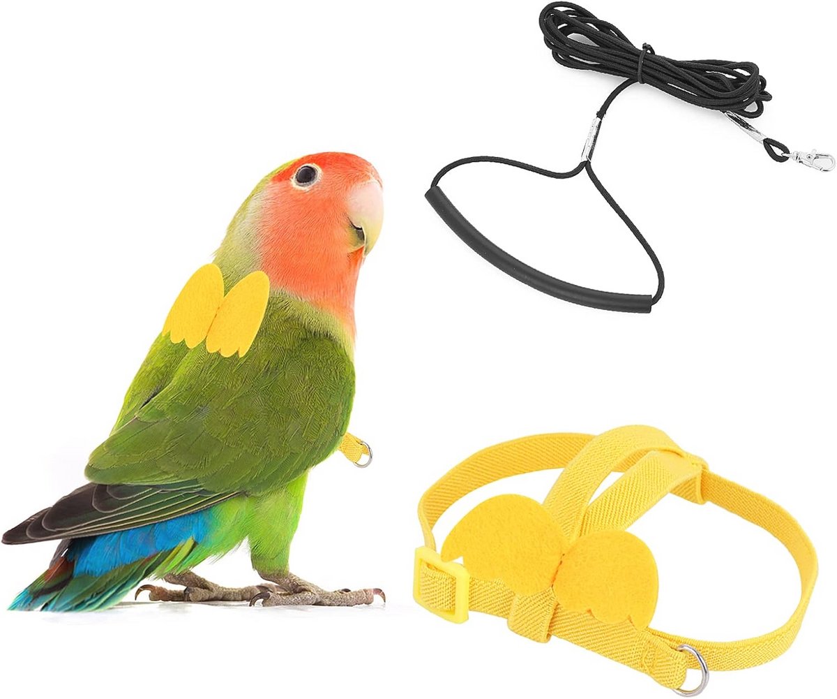 Vogelharnas met verstelbare leiband voor papegaaien - Nylon - Buitenactiviteiten