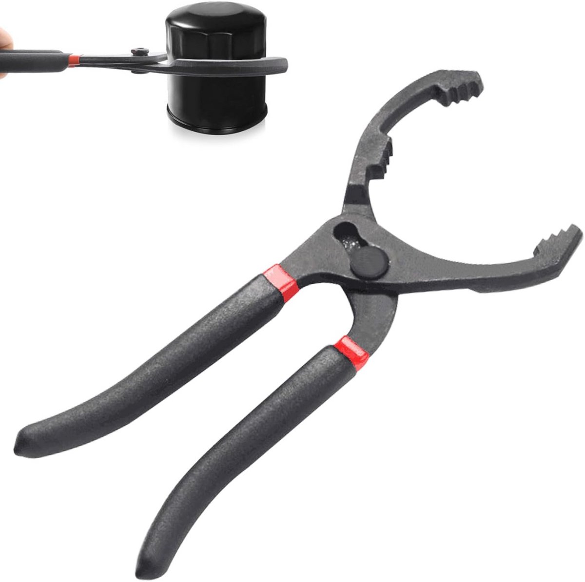 Verstelbare Oliefiltersleutel 12 inch met Antislip Handgreep - Oliefilter Verwijderingsgereedschap voor Motoren en Auto's