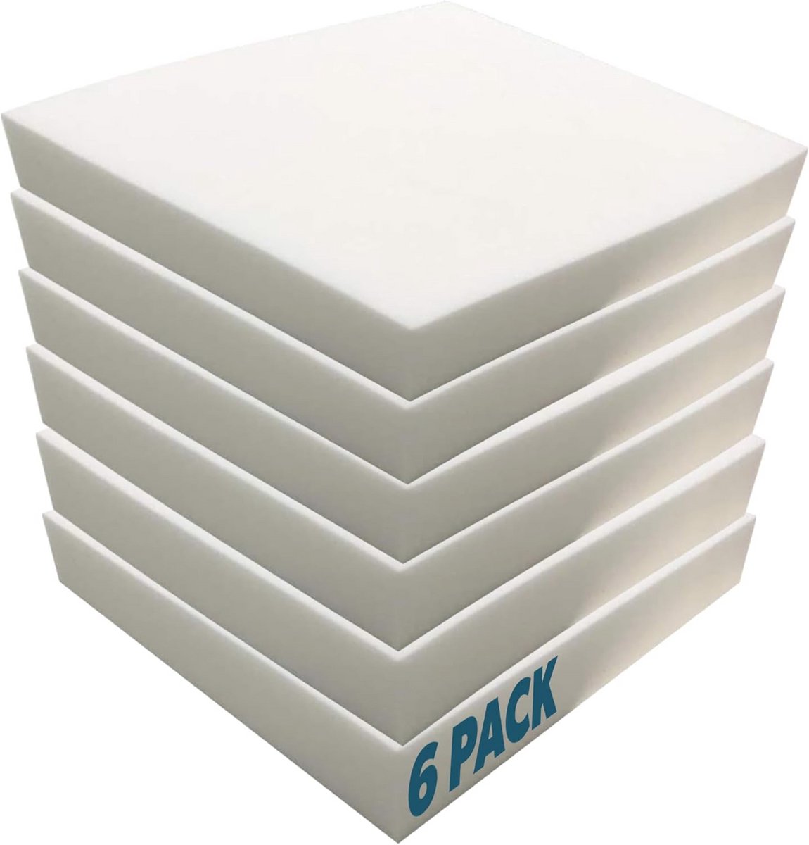 Set van 6 HD Bekleding Schuim - 20x20 Inch Vierkant Stoelkussens voor Eetkamerstoelen