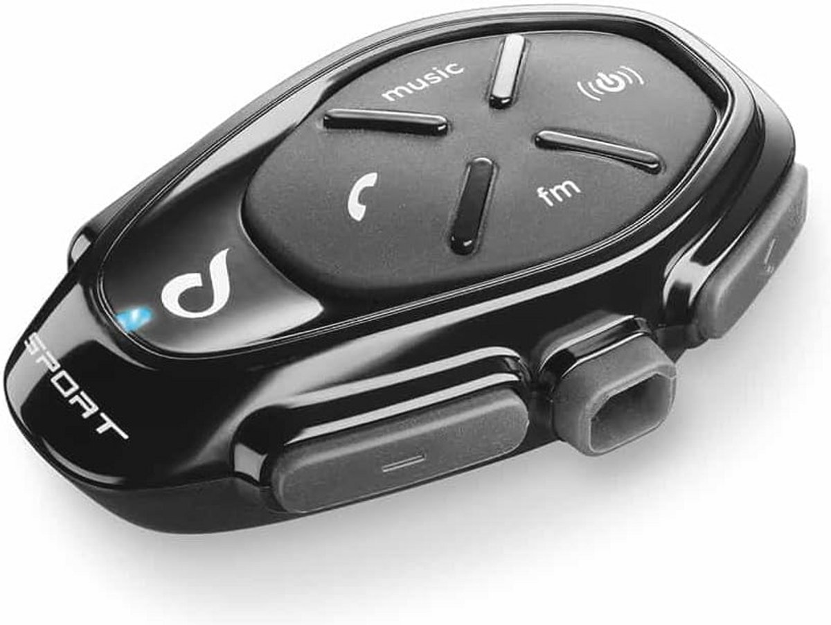 Bluetooth Helmintercom voor Motorrijders - Tot 4 Berichten, 1 km Bereik, 20 Uur Accuduur, Waterdicht