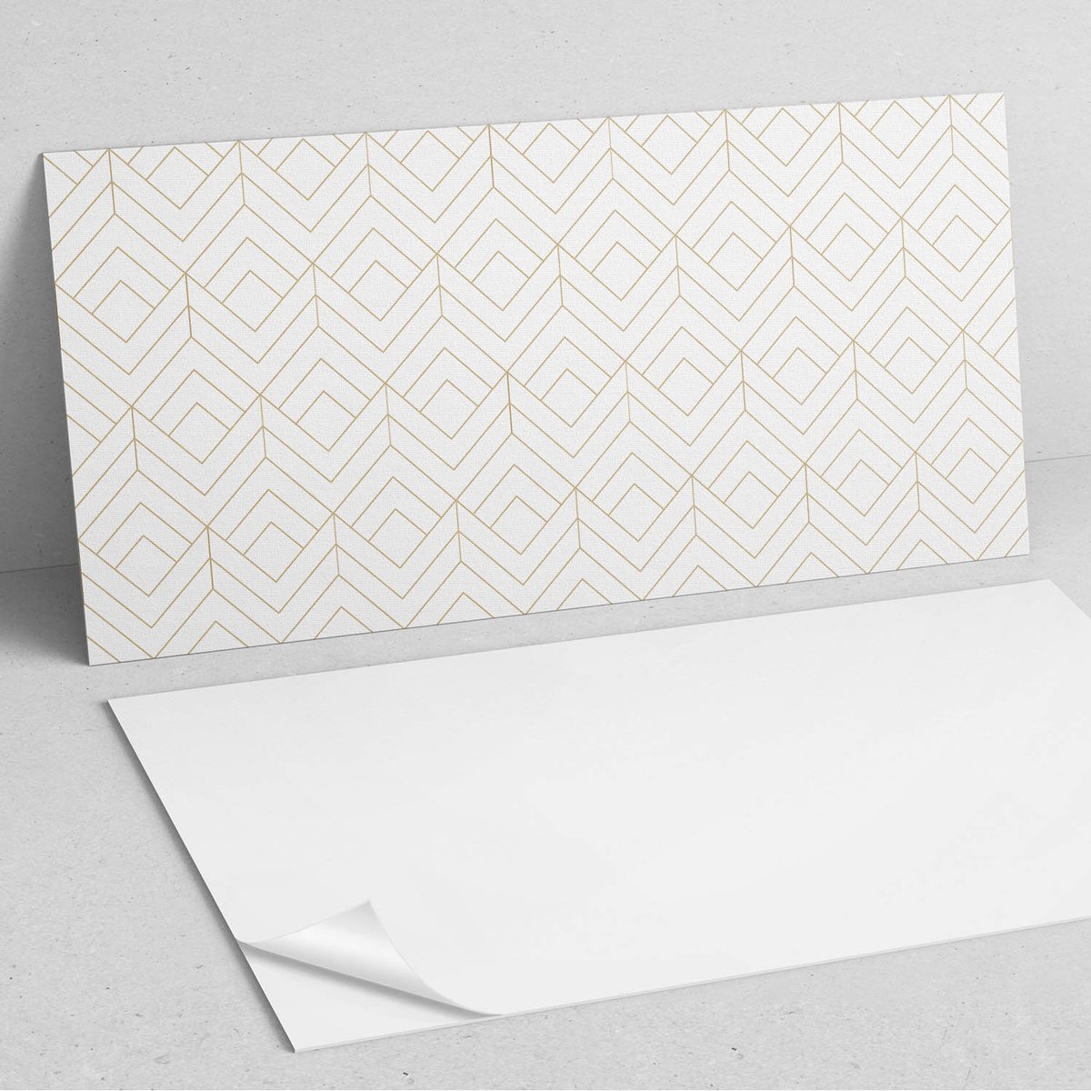 Coloray Wandpanelen Zelfklevend - Geometrisch diamantpatroon PVC Wandpanelen - 120 cm x 60