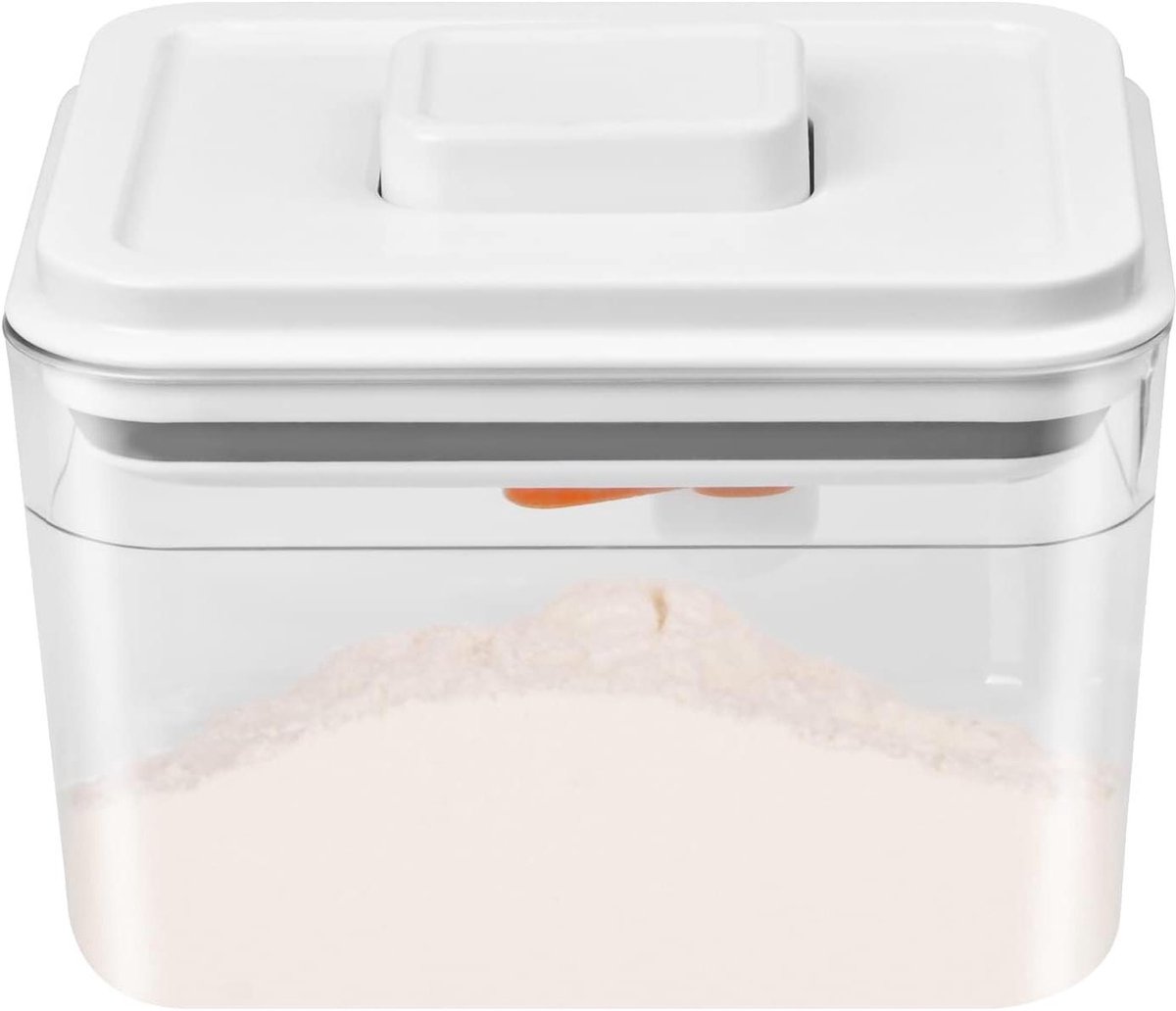 Allecta - Melkpoederdispenser voor pasgeborenen - Draagbare container met deksel - 1 liter - Voor fruit, snacks en granen