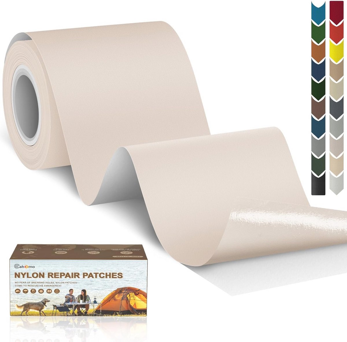 Waterdichte zelfklevende nylon patches voor textielreparatie 7,6 x 200 cm